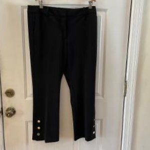 NWOT DKNY Garden Nights Black Sailor Pants Size 14